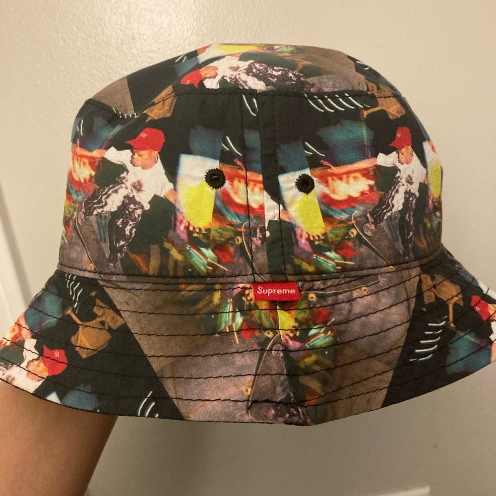 A bucket hat from the Supreme x Comme des Garçons